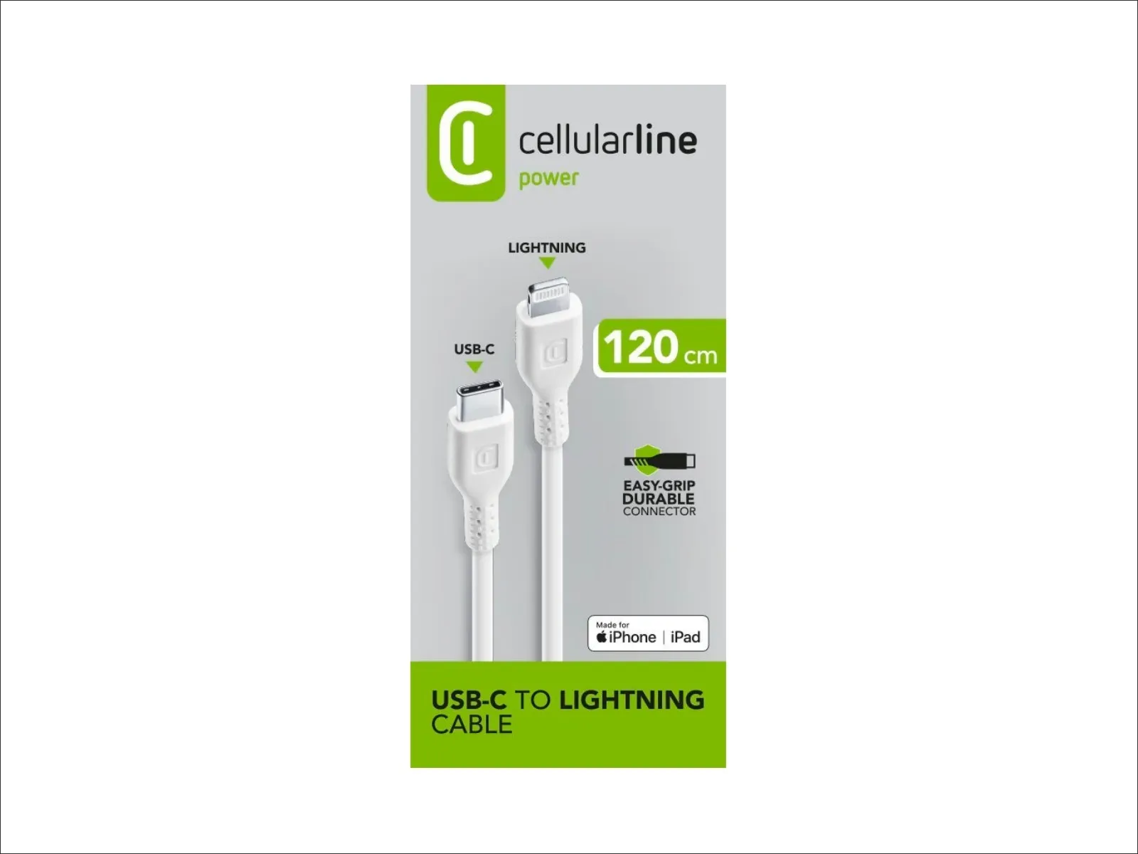 CL USB-C Kabel auf Lightning, 1,2m weiß