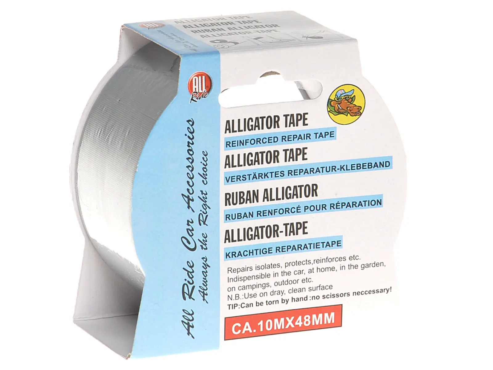 Gewebeband ALLIGATOR grau    4,8cmx10mtr