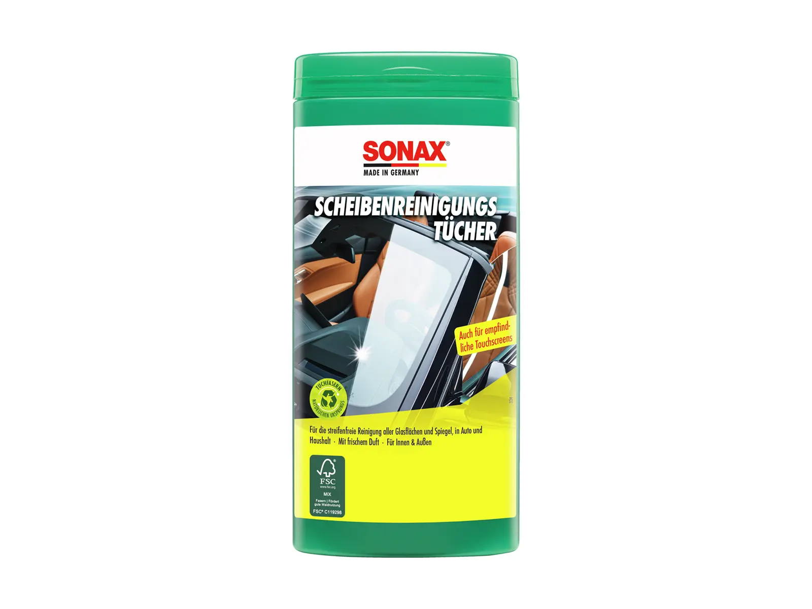 SONAX ScheibenReinigungsTücher Box VE6